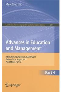 Advances in Education and Management, part 4