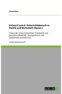 Entwurf zum 4. Unterrichtsbesuch in Politik und Wirtschaft (Gymn.)