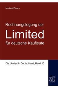 Rechnungslegung der Limited für deutsche Kaufleute