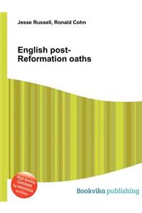 English Post-Reformation Oaths