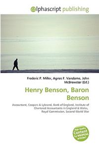 Henry Benson, Baron Benson