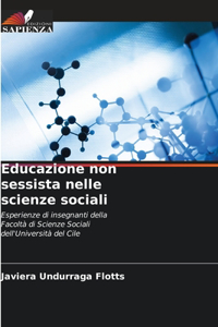 Educazione non sessista nelle scienze sociali