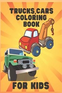 Truck, Cars Coloring Book for Kids