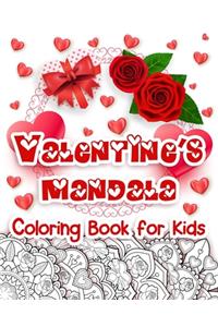 Valentine's Mandala Coloring Book for Kids