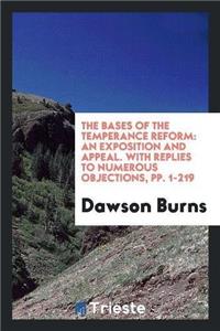 Bases of the Temperance Reform