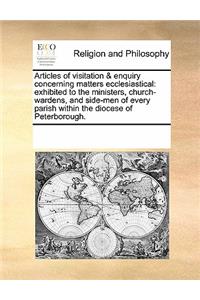 Articles of Visitation & Enquiry Concerning Matters Ecclesiastical