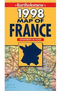 Bartholomew 1998 Map of France