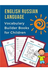 English Russian Language Vocabulary Builder Books for Children