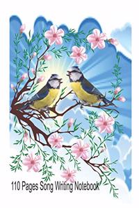 110 Pages Song Writing Notebook