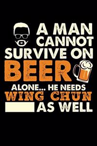 A Man Cannot Survive On Beer Alone He Needs Wing Chun As Well