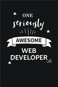 Awesome Web Developer Notebook Blank Lined Gift Journal