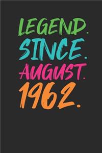 Legend Since August 1962