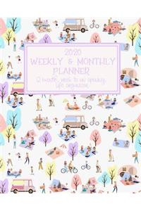 2020 WEEKLY & MONTHLY Planner. 12 month, Week to an Opening, Life Organizer.