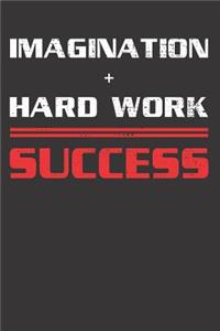 Imagination Hardwork Success Notebook Journal