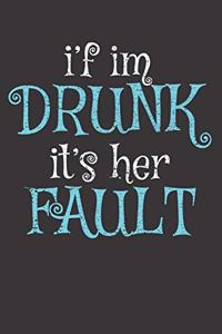 Drunk Alcohol Drinking Couples Notebook Journal
