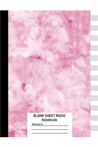 Blank Sheet Music Notebook