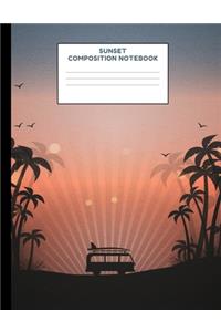 Sunset Composition Notebook
