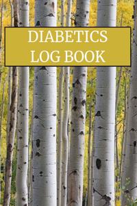 Diabetics Log Book: 7 x 10 Daily / Weekly Diabetes Log Sheet Notebook of Blood Sugar, Insulin, Carbs & Activity Levels Birch Tree Cover (52 pages)