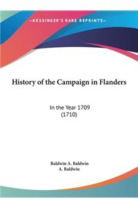 History of the Campaign in Flanders