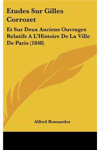 Etudes Sur Gilles Corrozet