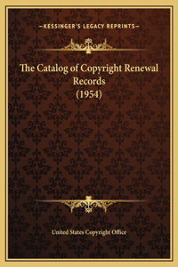 The Catalog of Copyright Renewal Records (1954)