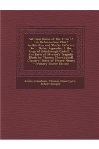 Satirical Poems of the Time of the Reformation