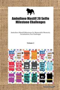 Ambullneo Mastiff 20 Selfie Milestone Challenges Ambullneo Mastiff Milestones for Memorable Moments, Socialization, Fun Challenges Volume 2