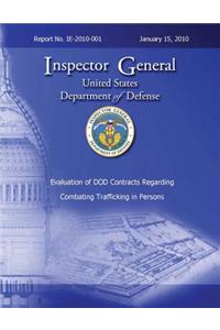Evaluation of DoD Contracts Regarding Combating Trafficking in Persons