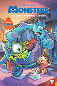 Disney/Pixar Monsters Inc. and Monsters University: The Story of the Movies in Comics