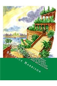 Relax and Destress: The Most Beautiful Peaceful Landscapes Coloring Book for Adults to Enjoy for Fun, Stress Relief, and Relaxation: Includes the Most Beautiful Landscapes, Animals, Birds and More