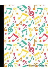 Music Lyrics Journal For Kids