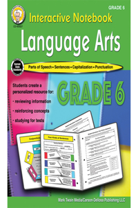 Interactive Notebook: Language Arts Resource Book, Grade 6