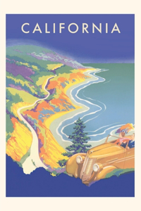 Vintage Journal California Travel Poster