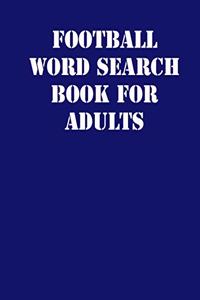 Football Word Search Book For Adults