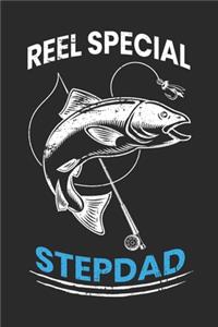 Reel Special Stepdad: Fishing Gift Notebook Blank Ruled Lined Pages Notes Journal