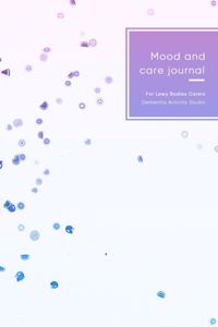 Mood and care journal for Lewy Bodies carers: Caregivers support log book for elderly patients - Improve support methods by learning and tracking patterns, emotions and triggers - Purple fruit