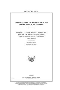 Implications of Iraq policy on total force readiness