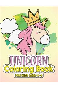 Unicorn Coloring Book for Kids Ages 4-8
