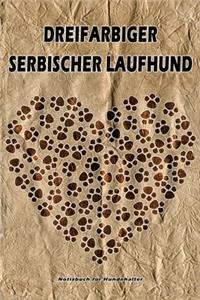Dreifarbiger Serbischer Laufhund Notizbuch für Hundehalter