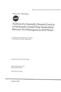 Analysis of a Generally Oriented Crack in a Functionally Graded Strip Sandwiched Between Two Homogeneous Half Planes
