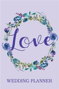 Love Purple Floral Wedding Planner