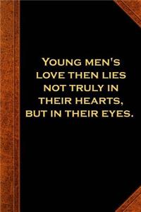 2019 Daily Planner Shakespeare Quote Young Love Hearts Eyes 384 Pages