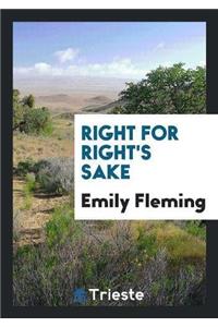 Right for Right's Sake
