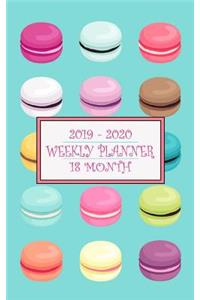 18 Month Weekly Planner 2019-2020: Pastel Macaroons Look Pretty and Keep You Smiling While You Get Your Schedule on Track for 2019-2020 - A Full 18 Months of Yummy Goodness!