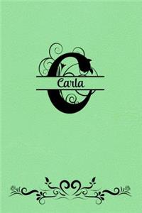 Split Letter Personalized Name Journal - Carla