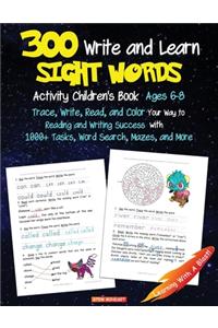 300 Write and Learn Sight Words Activity Children's Book Ages 6-8