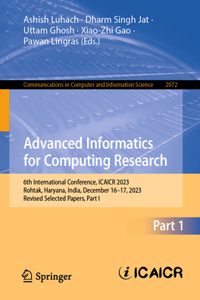 Advanced Informatics for Computing Research