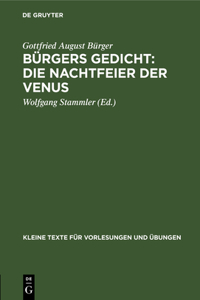 Bürgers Gedicht: Die Nachtfeier Der Venus