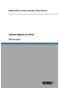 Culture Report on China