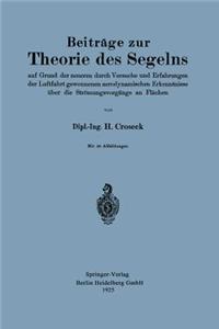 Beiträge zur Theorie des Segelns